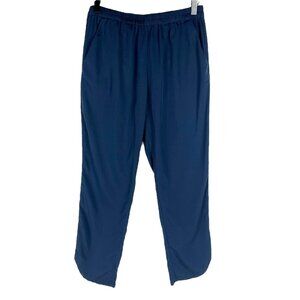 Marine Layer Re-Spun Women's Allison Dolphin Hem Cropped Pants in Navy Size S